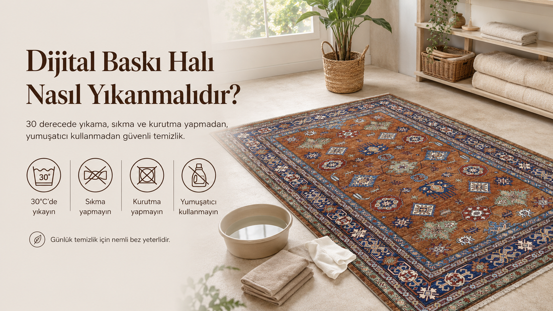 Dijital Baskı Halı Nasıl Yıkanmalıdır?